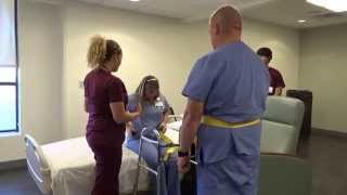 Physical Therapy Transfer Training  How To Transfer From Wheelchair To Bed [upl. by Peedus]