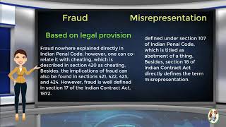 What is Difference Between Fraud amp Misrepresentation [upl. by Etnahsa953]