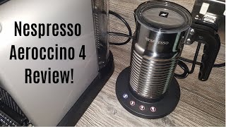 Nespresso Aeroccino 4 Milk Frother Review  Worth upgrading from the Aeroccino 3 [upl. by Attekahs]