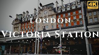 London Victoria Station Walk Through England 4K [upl. by Frech]