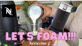 How To Foam Milk With Aeroccino 3 Make Coffee With Foam Tips amp Tricks  Easy Foamed Latte Recipe [upl. by Featherstone714]