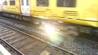 Merseyrail 507 009 making arcs at Birkdale station [upl. by Lebyram]