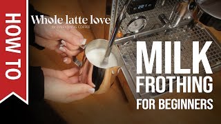 How To Milk Frothing for Beginners 5 Tips [upl. by Assil823]