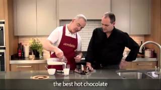 How to make a hot chocolate using an aerolatte milk frother [upl. by Heyward]