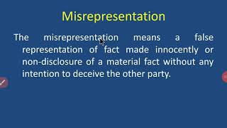 Misrepresentation [upl. by Kwasi]